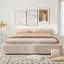 Lit plateforme tapissier Modern Minimalist-1303610408