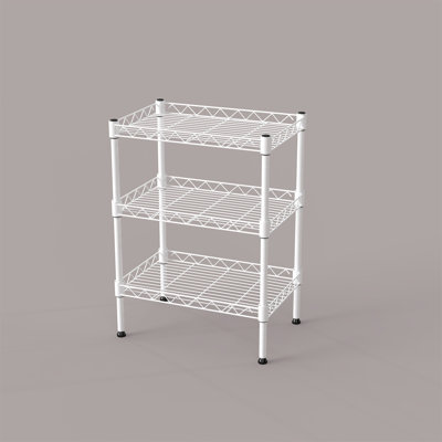 Support de rangement polyvalent en métal avec 3 couches