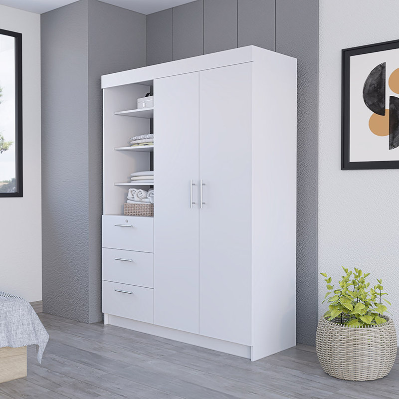 Armoire Rekisha Rumanu, 3 tiroirs, largeur x 59,1 po