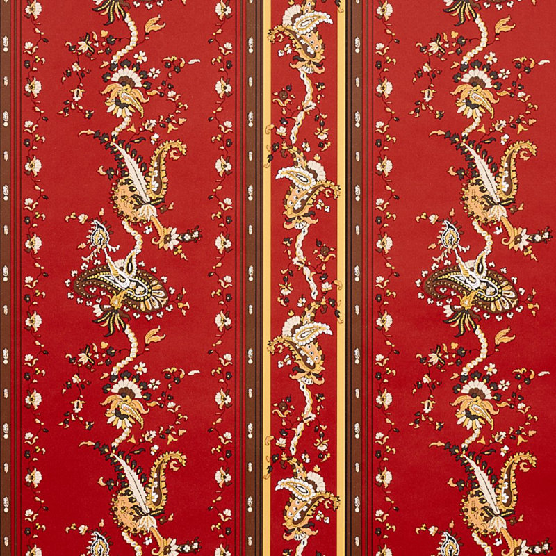 Elena Paisley Stripe Wallpaper, Pompeii