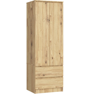 Silenus 2 Door Manufactured Wood Wardrobe