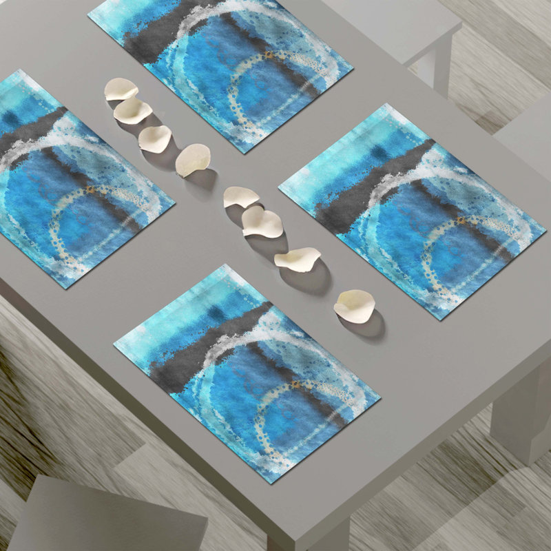 Polyester Abstract Rectangle Placemat