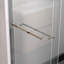 44 - 48 po x 76 po, cabine de douche coulissante en verre, porte de salle de bain double avec verre trempé transparent de 1/4 po (6 mm), tendance et sécuritaire, installation étape par étape