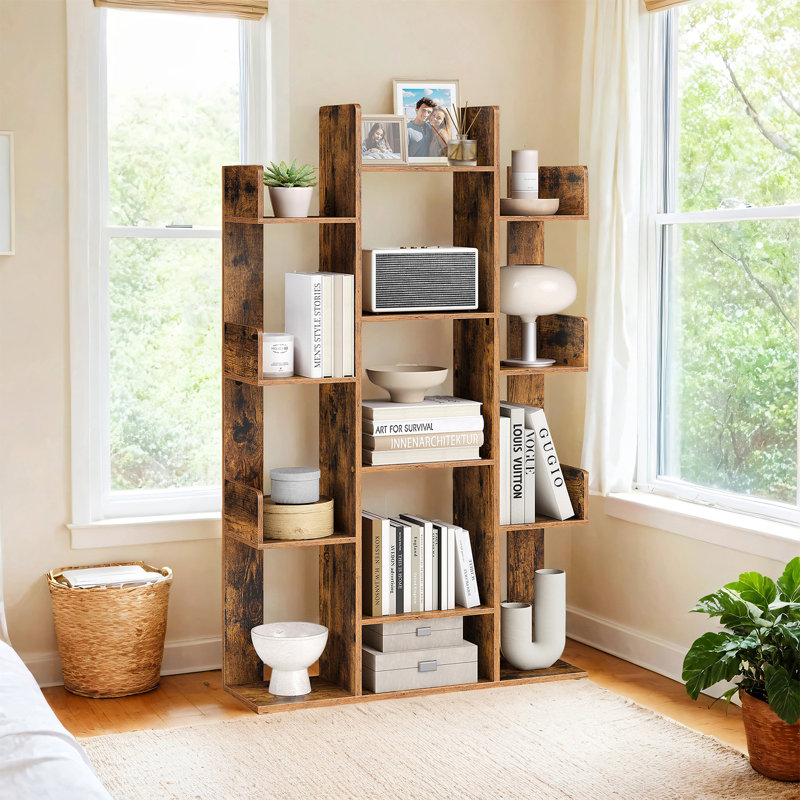 Bibliothèque géométrique en bois H 54,99 "x l 33,78" Nelsen