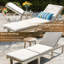 Sadir 200cm Long Acacia Sun Lounger-22972962