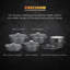 Tower Precision Casserole Dish with Aluminium Lid, Lightweight Cast Aluminium, 20 - 28cm, Black-92456624-92456625