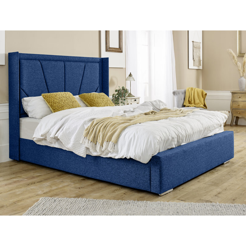 Kyrelle Upholstered Bed, Single (3'), Blue