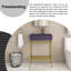 Meuble-lavabo simple autoportant 24 po avec plateau en céramique 24 po-1854615299