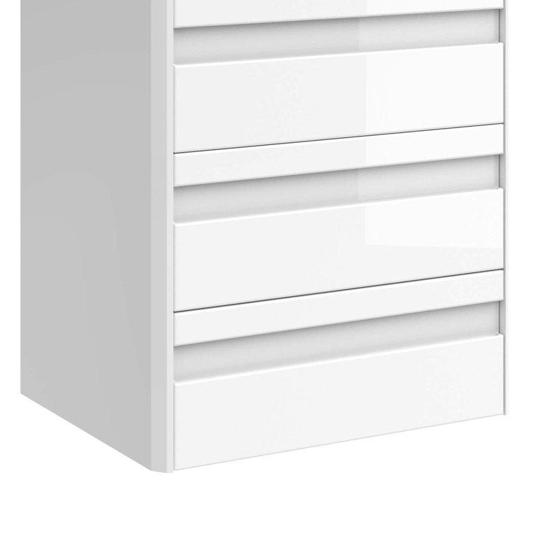 Armoire-lavabo simple 3 tiroirs DAX Venice, Blanc