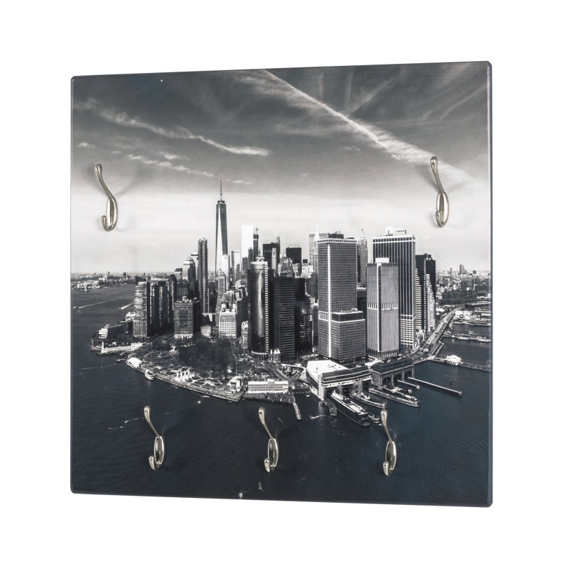 Desroches Metal Wall 5 - Hook Wall Mounted Coat Rack