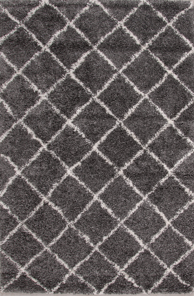 Salyer Shaggy Black Rug