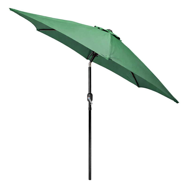 Harbour Housewares Tilting Garden Parasol - 2.7M, Green