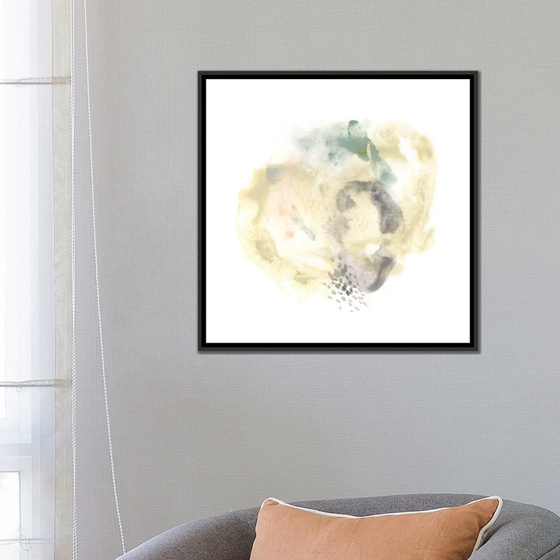 « galaxy i », impression sur toile, H 18 po x l 18 po x P 1,5 po, Toile avec cadre noir, Pas de tapis