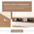 66.9" Floating Tv Stand For Tvs , Walnut