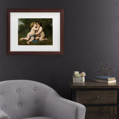 Art mural encadré - Décoration murale «Peace, 1860» par William Adolphe Bouguereau - cadre pour salon, cuisine et salle de bain - 11 x 14