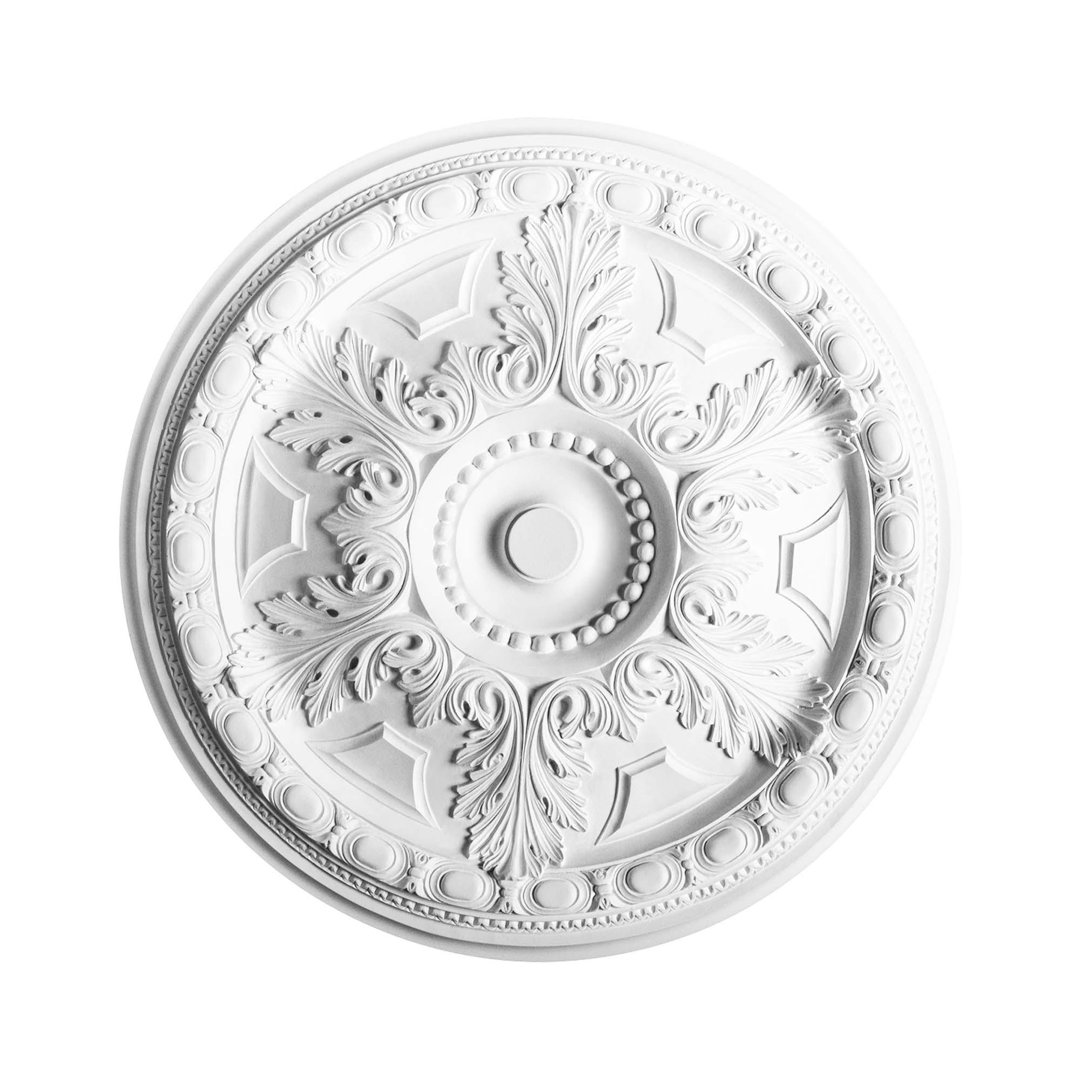 28 in x 28 in x 1-3/4 in Primed White Polyurethane Ceiling Medallion Orac Decor