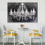 Lustre en cristal grunge sur toile-900466926