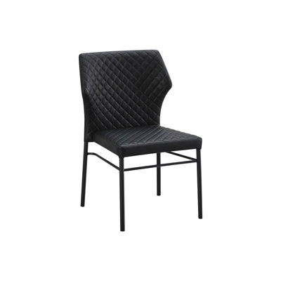 Chaise d'appoint rembourrée en métal