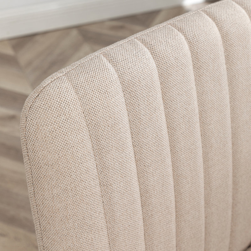 Chaise de bureau avec rembourrage en polyester, pivotant, hauteur réglable, roulettes
