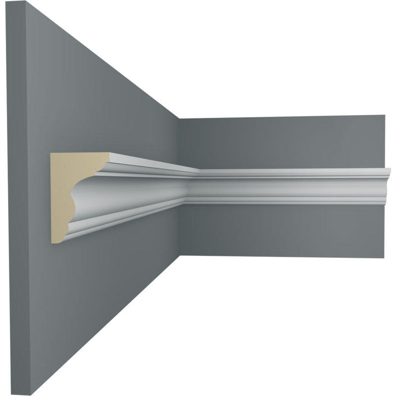 Queenstown White Polyurethane Crown Chair Rail Moulding Set