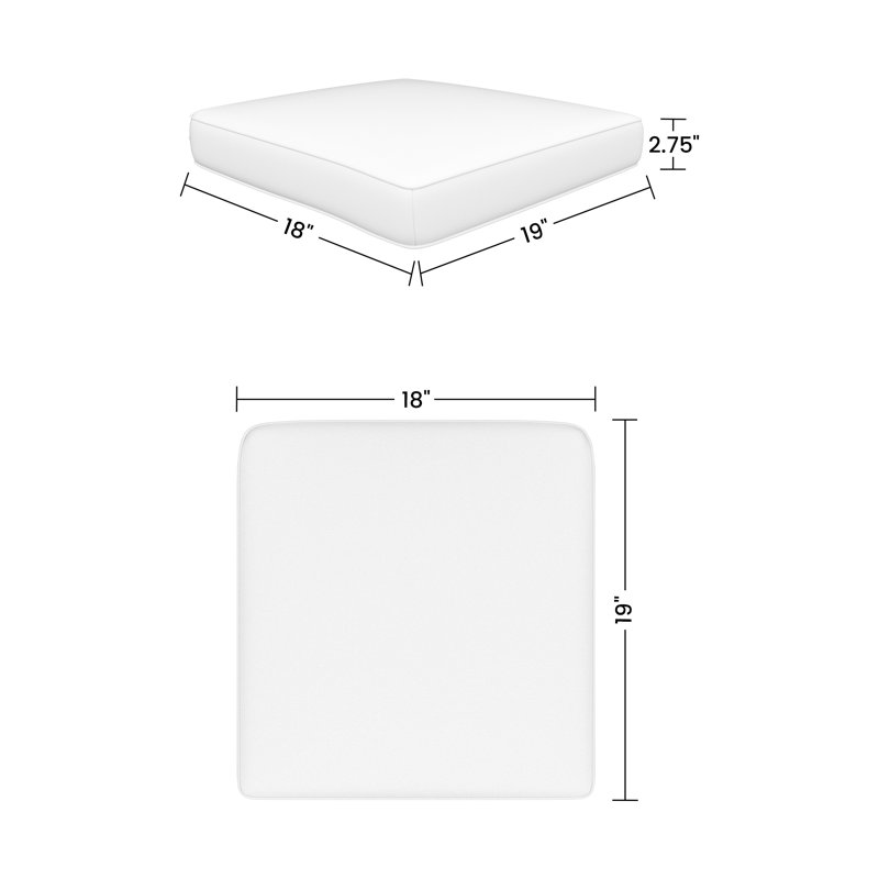 Coussin de siège d'extérieur Amala Sunbrella®, Sunbrella Unwind Rainwashed