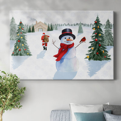 Toile tendue de la collection Santa's Snowmen
