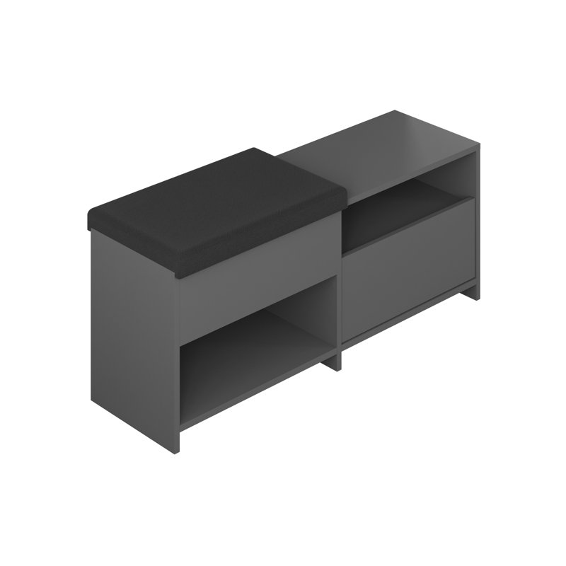 6 Pair Shoe Storage Cabinet, Anthracite