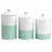Stoneware 3 Piece Kitchen Canister Set