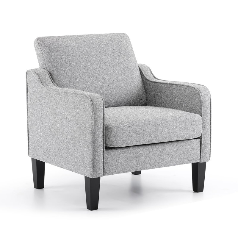 Chaise d'appoint Mid Century, Gris