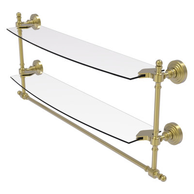 Retro Wave 2 Piece Tiered Shelf with Towel Bar