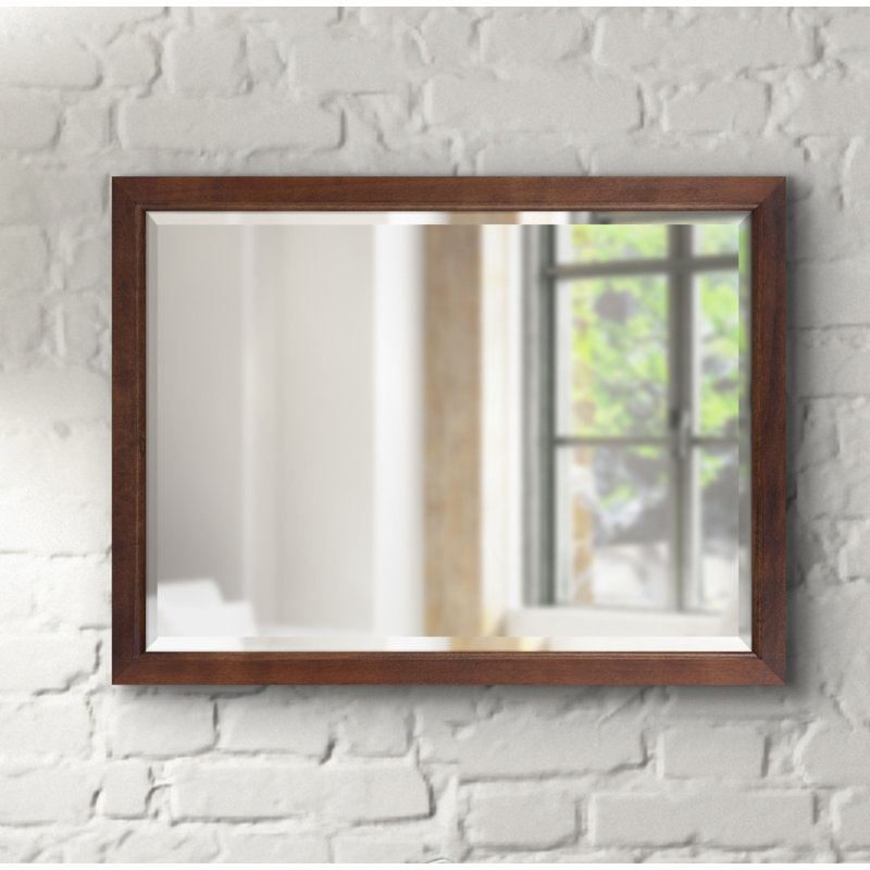 Herbst Flat Mirror, 24" x 18", Gray