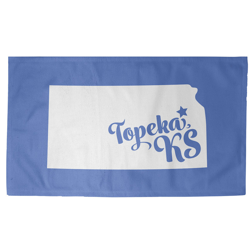Tapis bleu topeka kansas, Rectangle 3 pi x 5 pi, Oui