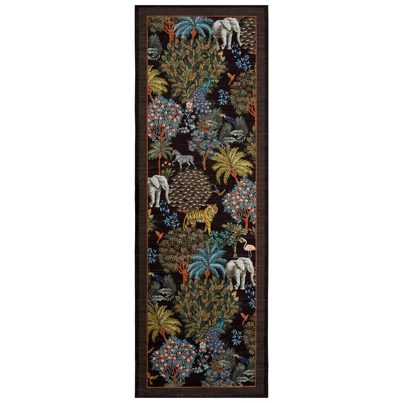 Machine Washable Rug Non-Slip Area Rug Durable Floor Carpet Easy-Cleaning Rug for Living Room Playroom Bedroom