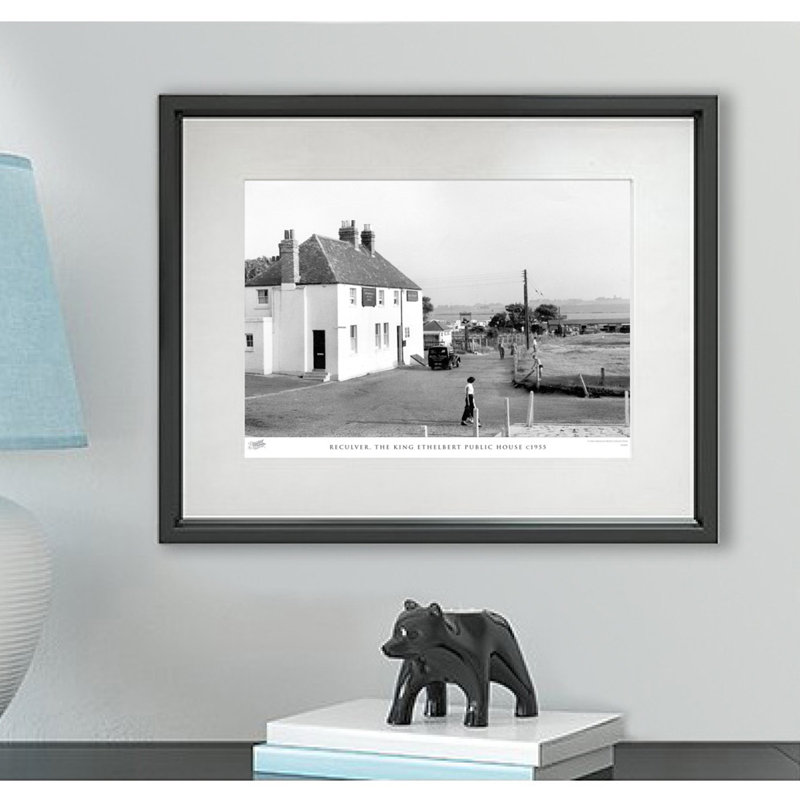 Reculver, The King Ethelbert Public House C1955 by Francis Frith - Single Picture Frame Print, 28cm H x 36cm W x 2.3cm D