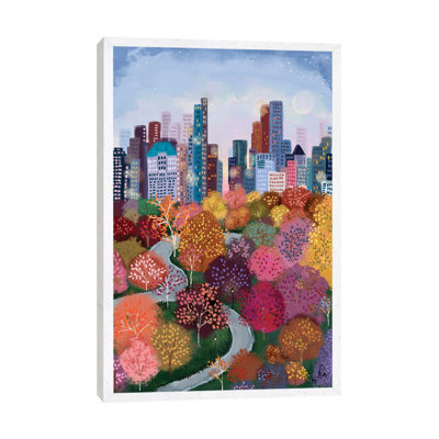 Autumn In The Park by Joy Laforme - Painting on Canvas