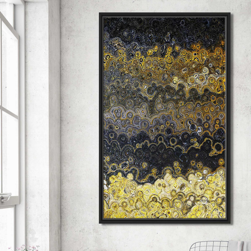 «Light Has Dawné, Matthew 4: 16» par Mark Lawrence, reproduction d'art, Cadre flottant noir, H 51,5 po x l 31,5 po x P 2 po