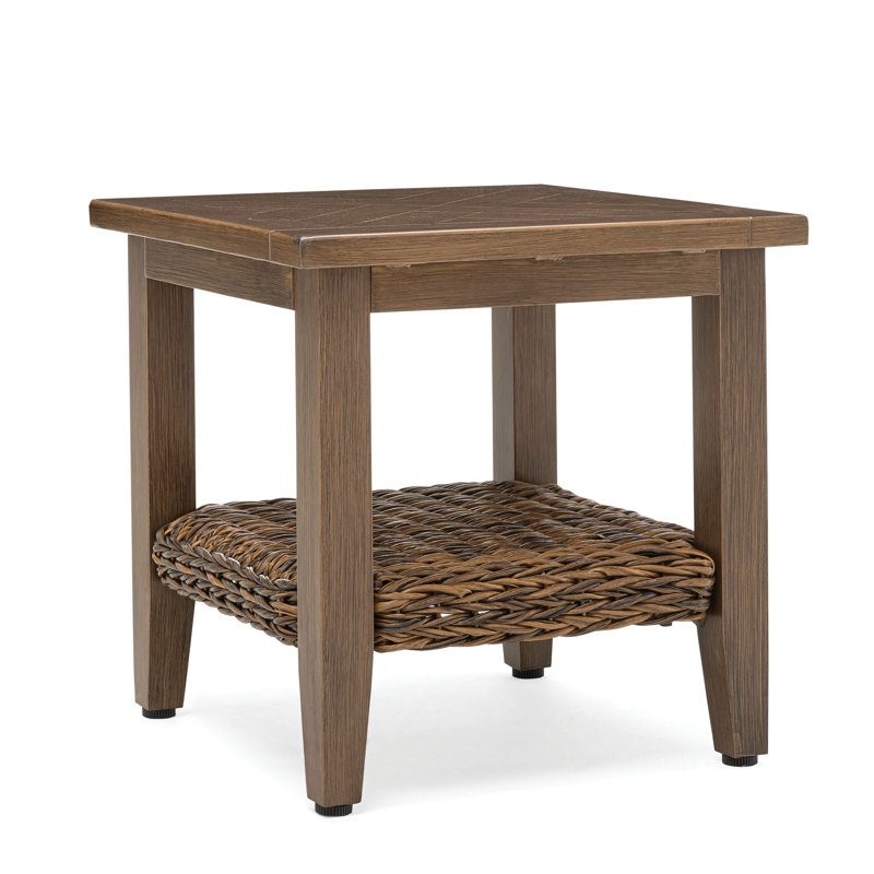Cayman Square Metal Outdoor Side Table , 20'' in. W 20'' in. D
