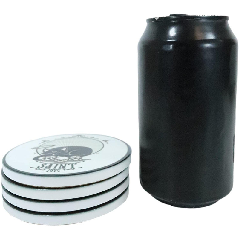 Ceramic Round 4 Piece Coaster Set