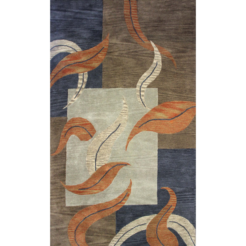 Ilford Wool Abstract Indoor Rug, Rectangle 5' x 8'