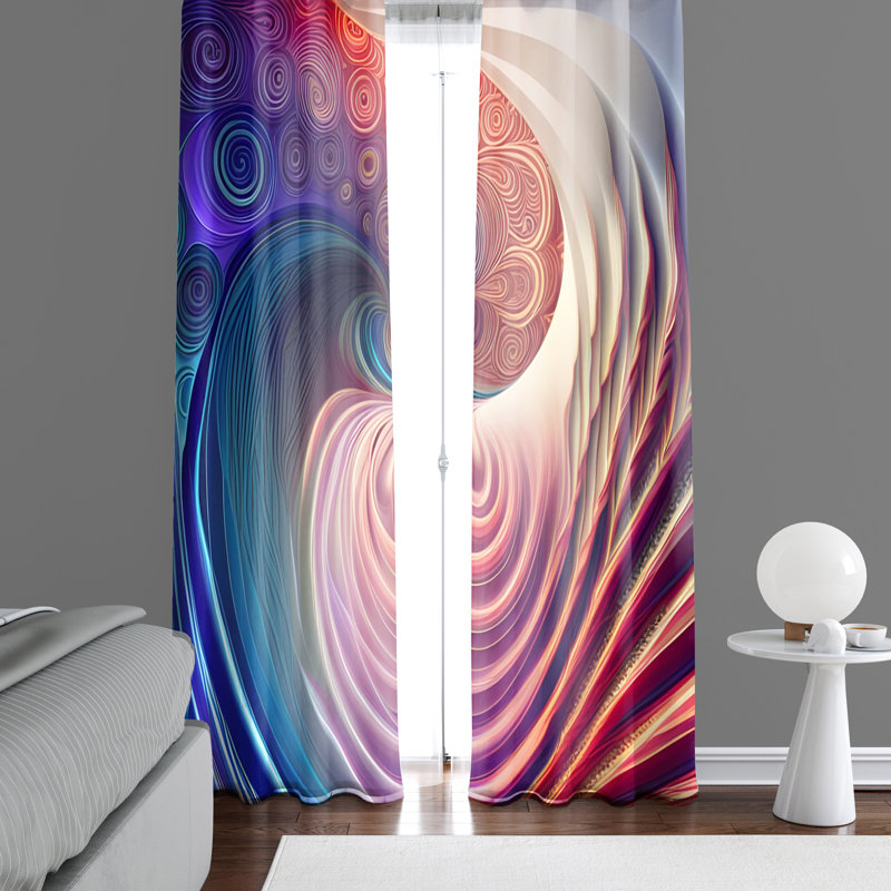 Paire de rideaux semi-transparents Aideliz, L 20 po x L 52 po