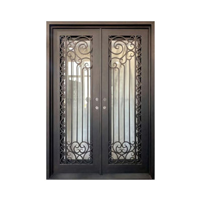 Baroque Scroll Iron Door