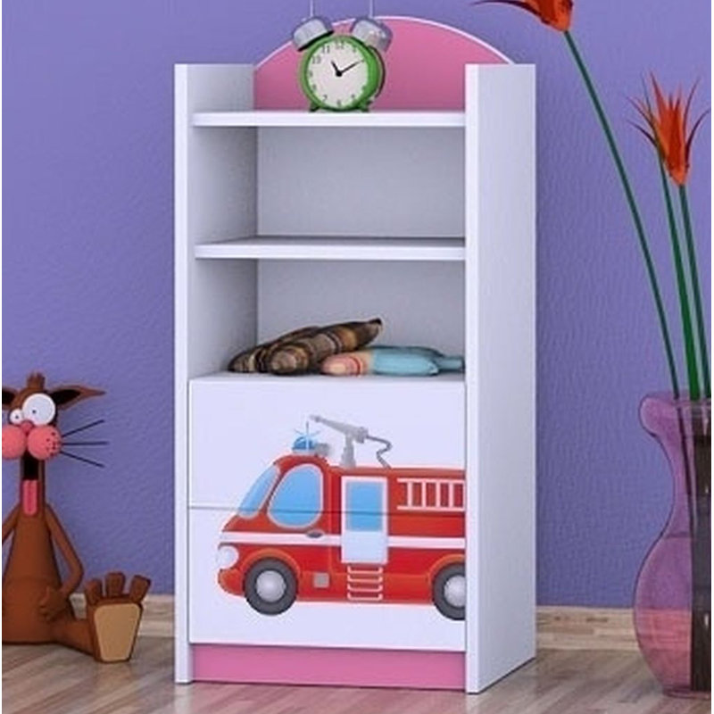 Claudia 96cm H X 45cm W Transportation Kids Cube, Pink