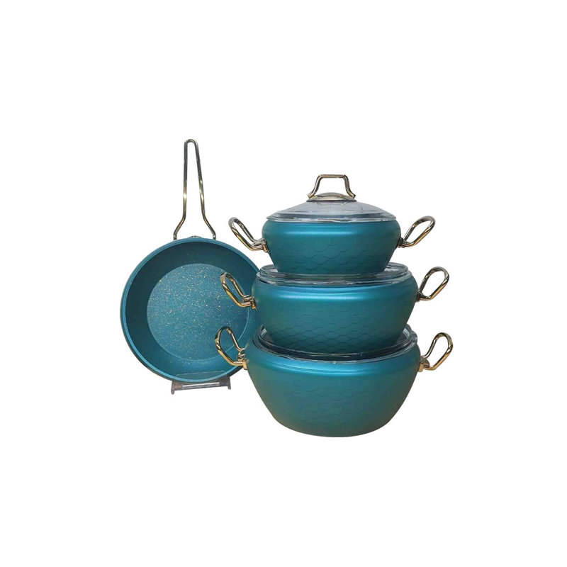 OMS -4 Piece Non-Stick Aluminium Cookware Set