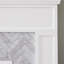 Hilmar White Electric Fireplace with 4700 BTU-2049024789