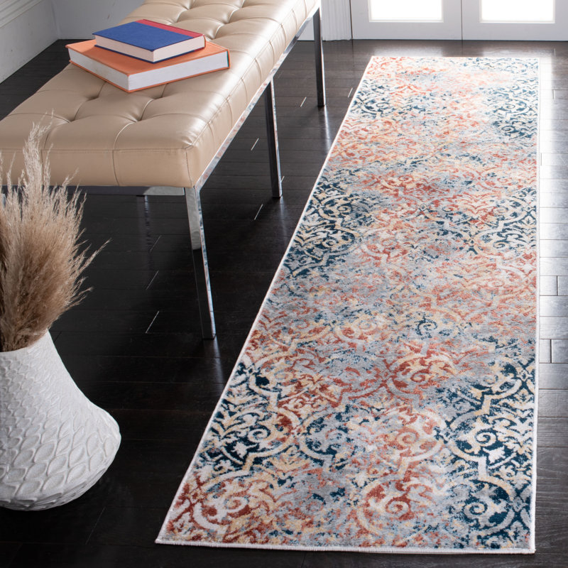 Renforth Performance Damask Rug, Runner 2'2" x 9'