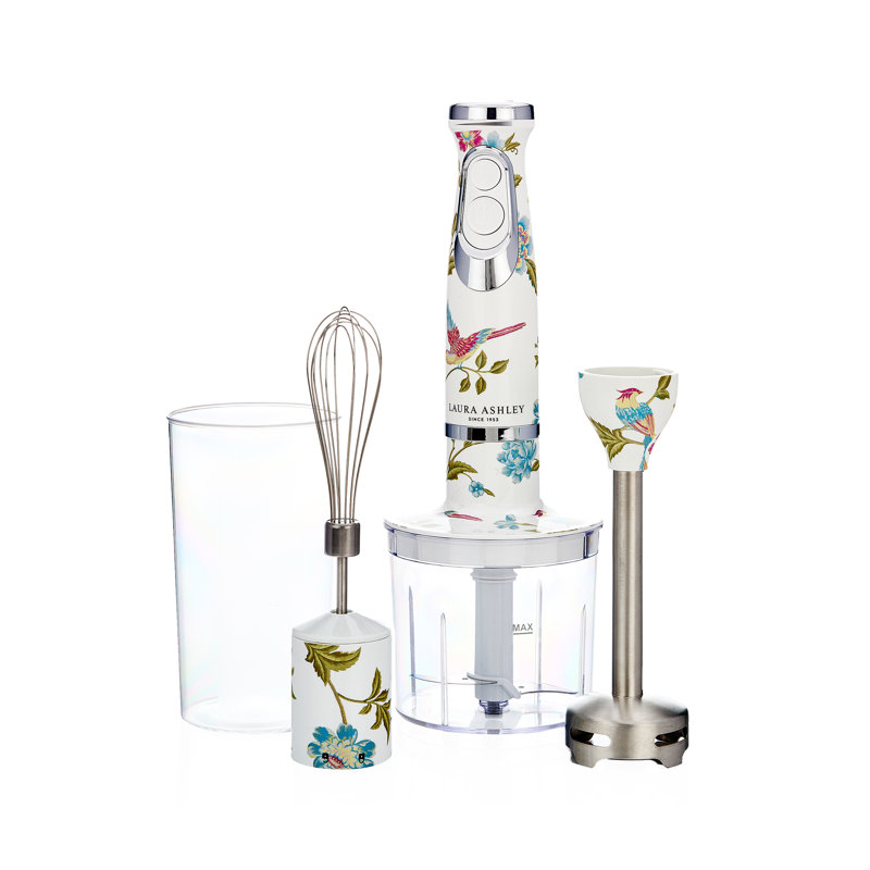 VQ Laura Ashley 500-watt Hand Blender 4-in-1, Elveden White