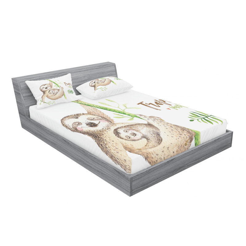 Microfiber Sheet Set, Queen Sheet Set with Fitted Sheet