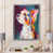 Toile avec cadre photo argenté