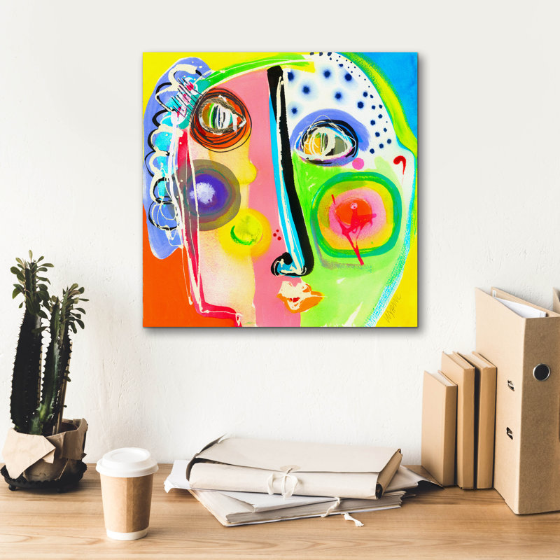 " Think Too Much " by Wyanne, 18" H x 18" W x 0.75" D