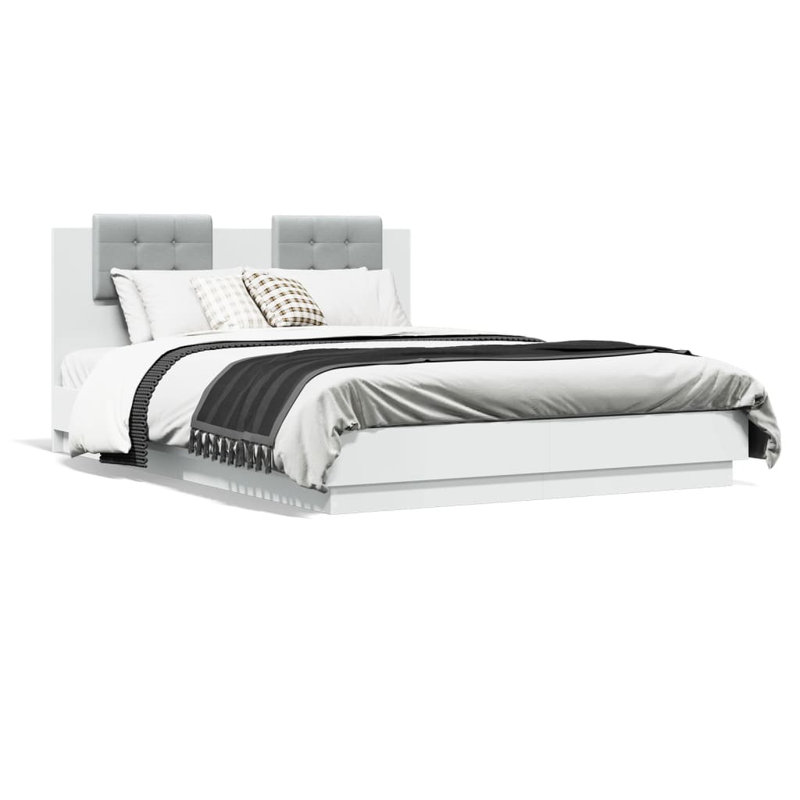 Middleport Bed, EU Double - 140 x 200 cm, White